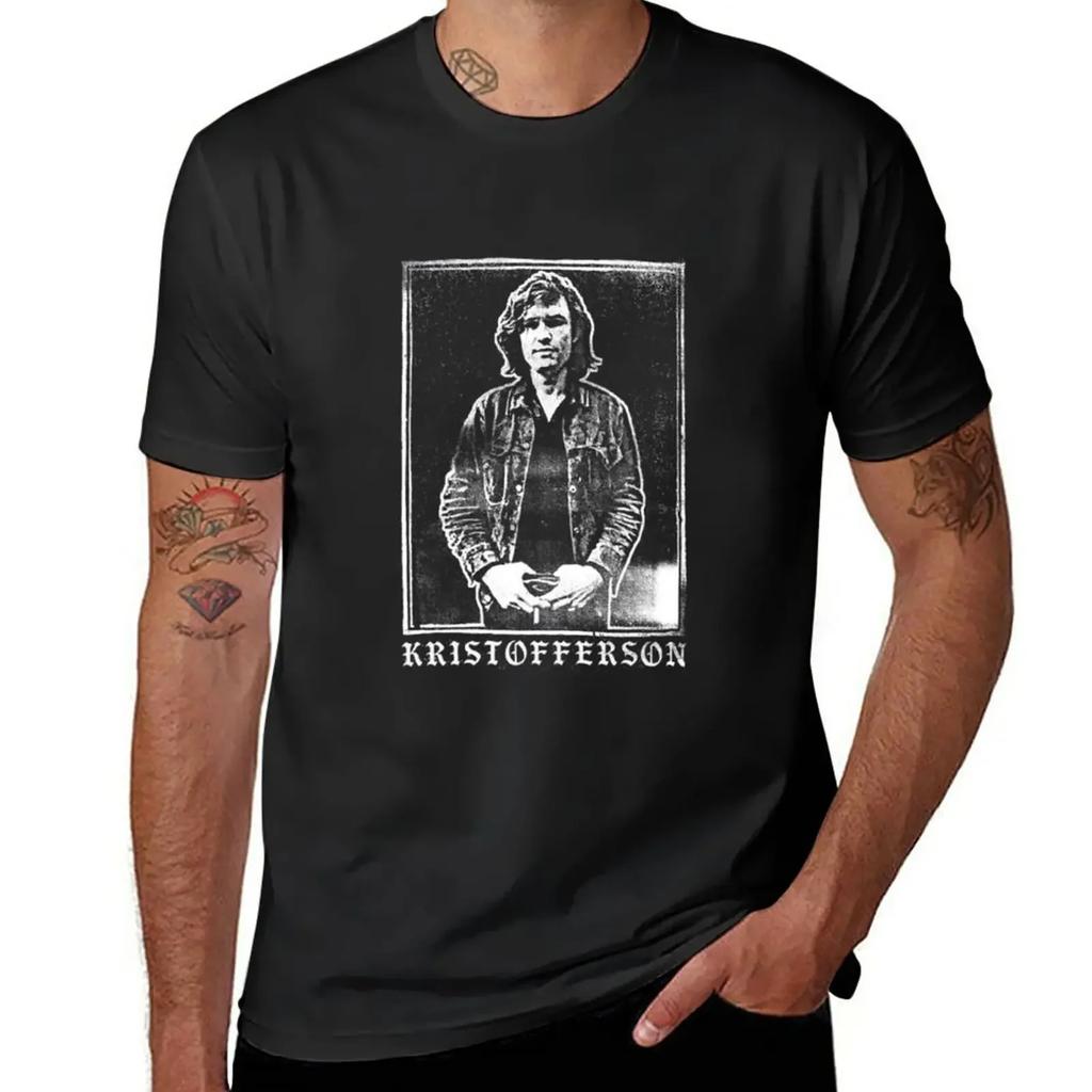 Kris Kristofferson T-Shirt Rohlinge für einen Jungen Vintage Herren-T-Shirts