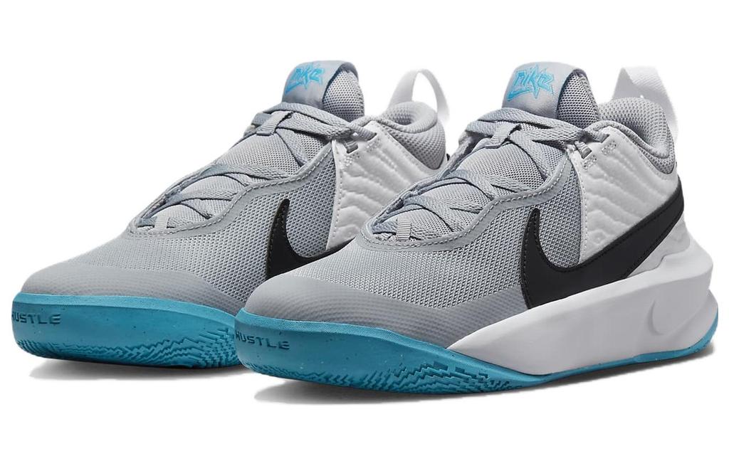 Nike Team Hustle D10 GS 'Grey Blue Lightning' CW6735-104