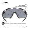 Uvex Sportstyle 228 Sports Sunglasses with UV400 Mirrored for Cycling and Outdoor Activities Protection, Anti-Fog, Lenses,