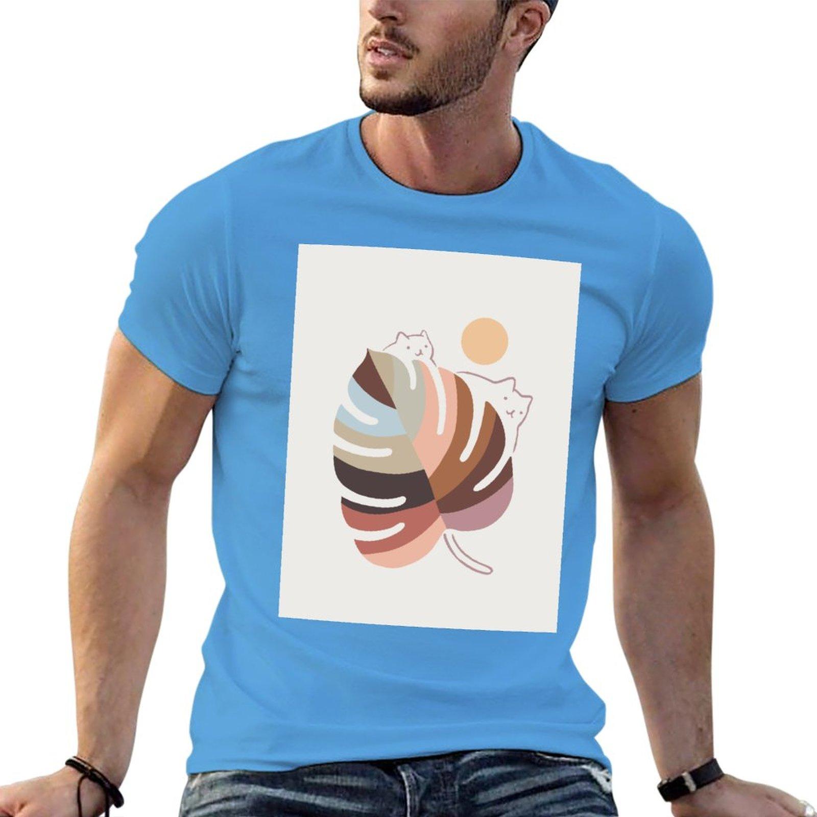 

Cat Landscape 76 TShirt vintage t shirt quick drying shirt tops black t shirts clothes for men S