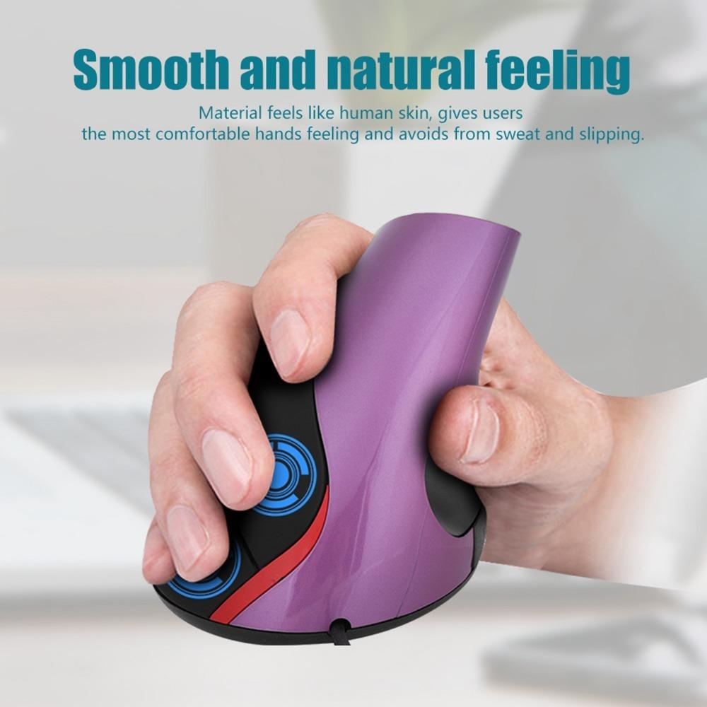 1200DPI Vertical Mouse Optical Sensor Wired Mouse Comfort Grip Ergonomic Mouse  Laptop Computer