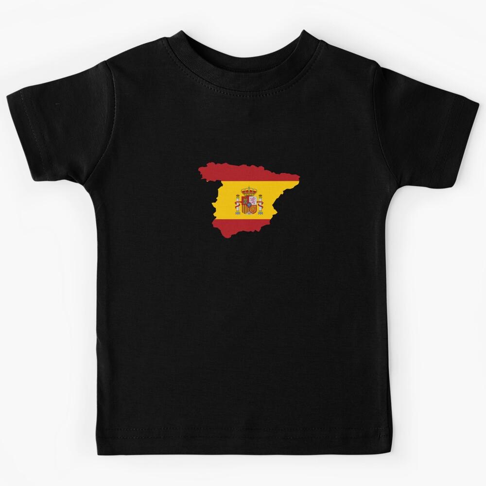 Spain Shaped Flag ES Kids T-Shirt 150