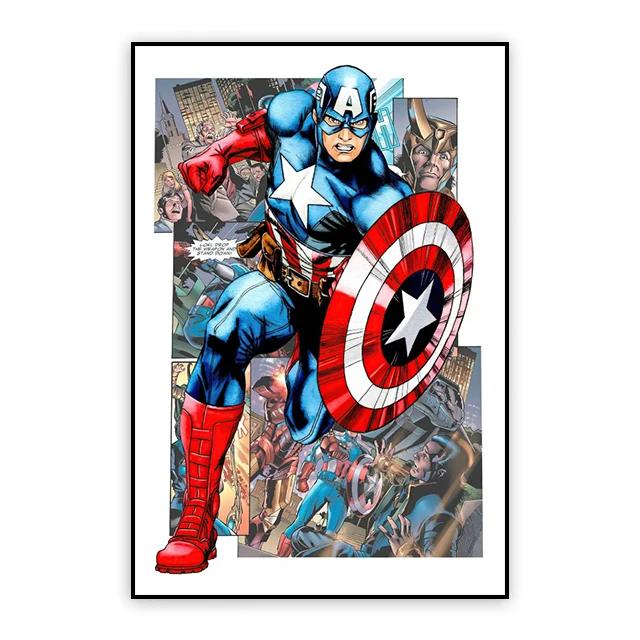 Marvel Movie Poster Spiderman Canvas Painting Iron Man Hulk Wall Art Print Kids Room Decoration Modern Home Decor Gift