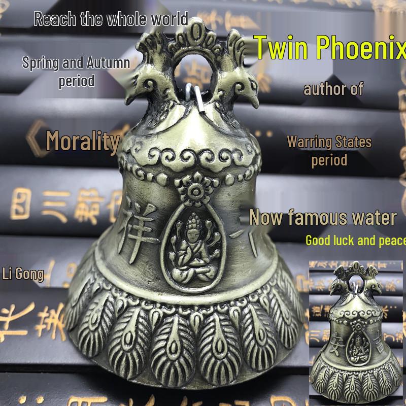 Vintage Dragon Bell Wind Chime: Antique Alloy Pendant, Crisp & Loud Sound