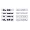 for mercedes benz SL class refit rear boot displacement number trunk label decal SL55 SL400 SL500 SL550 letter logo car stickers