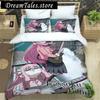 Anime Girl Lonely Rock Art Print Three Piece Bedding Set Article Children Or Adults For Beds Quilt Covers Pillowcases Bedding741