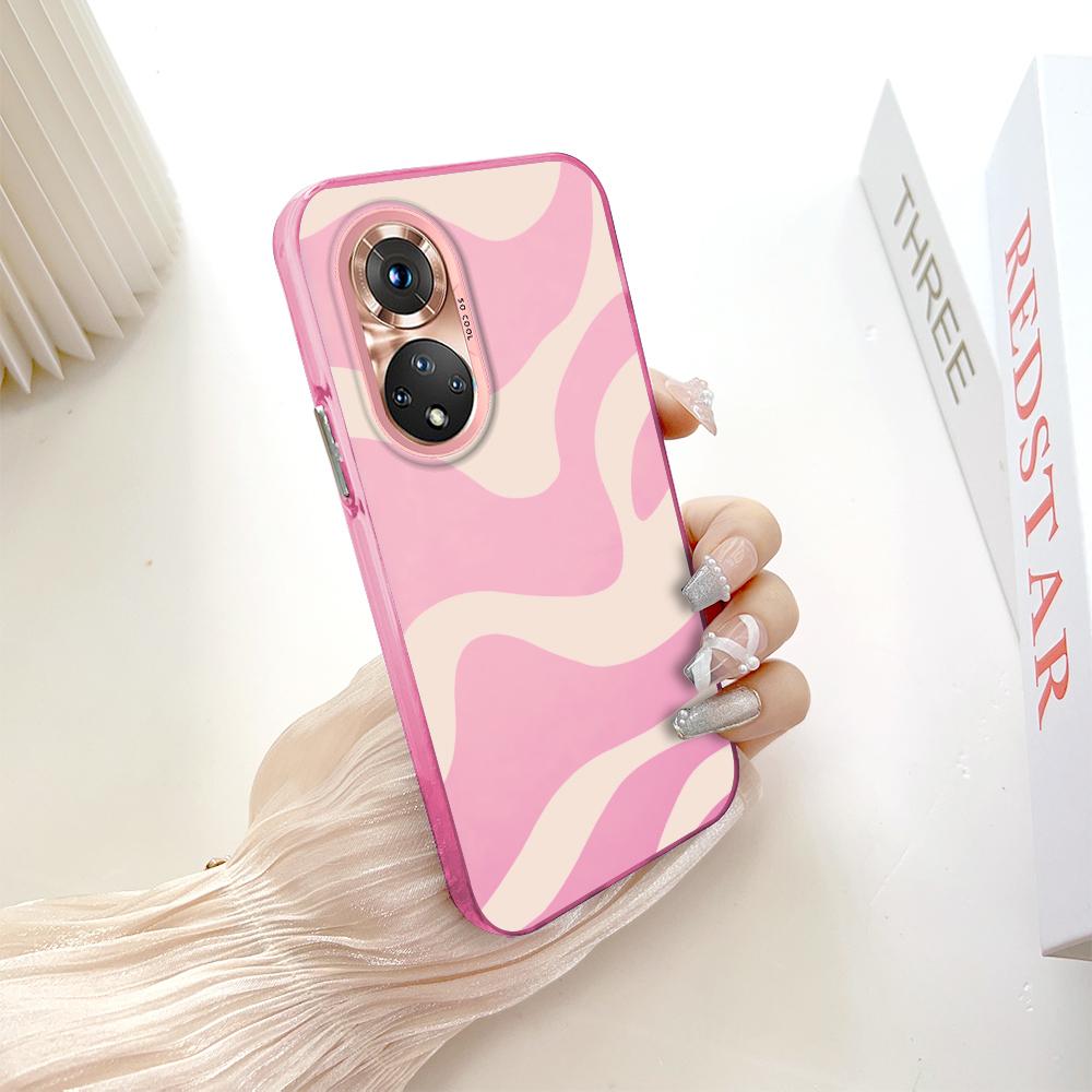 

Раскрашенный узор, разноцветный, серебристый, двусторонний твердый корпус, противоударный противоударный чехол для телефона для Huawei Honor Infinix Tecno iPhone Tecno Spark 20 Pro темно-розовый