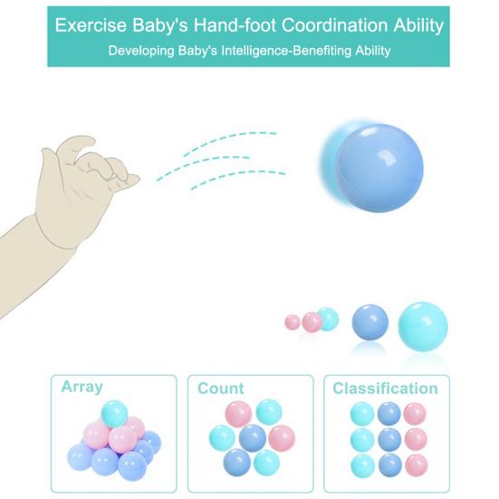 25 Stück/Set 5,5 cm Weiche Bunte Ozeanball Knautschsicher Baby Kinder Schwimmbad Spielzeug