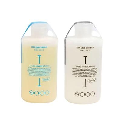 Set de Champú y Gel de Baño Swim Daily 220ml para Aclarado Avanzado Anti-Cloro y Cuidado de Restablecimiento Intensivo de la Barrera de Humedad