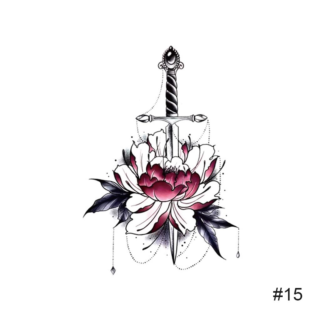 Temporary Small Fresh Colorful Tattoo Stickers Waterproof Long Lasting Tattoo Stickers Body Art Paste Painting Tattoo