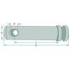 Upper Link Pin Cat. 1 Diameter 19 Length 67 Without Chain 12788