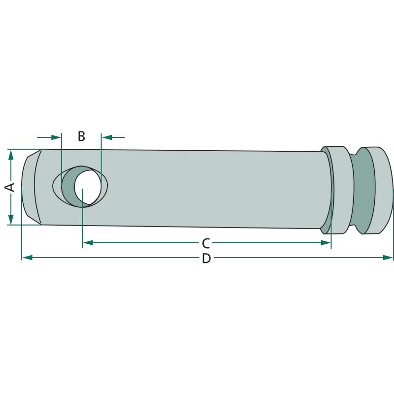 Upper Link Pin Cat. 1 Diameter 19 Length 67 Without Chain 12788