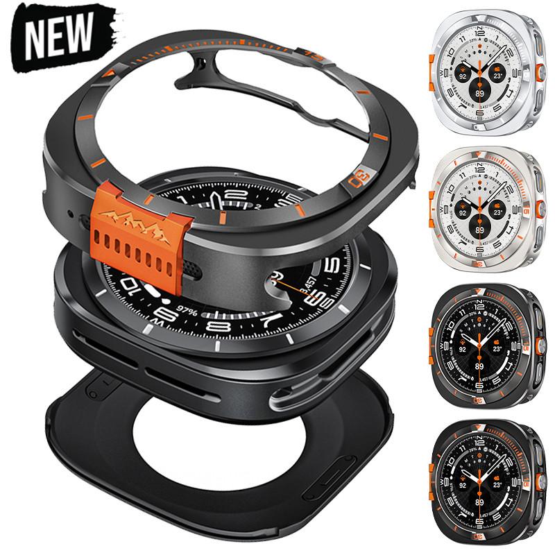 Metalllegierungsgehäuse für Samsung Galaxy Watch Ultra 2026 47mm Luxuriöser Bumper-Schutzrahmen für Galaxy Watch Ultra 47mm Abdeckung Zugriff