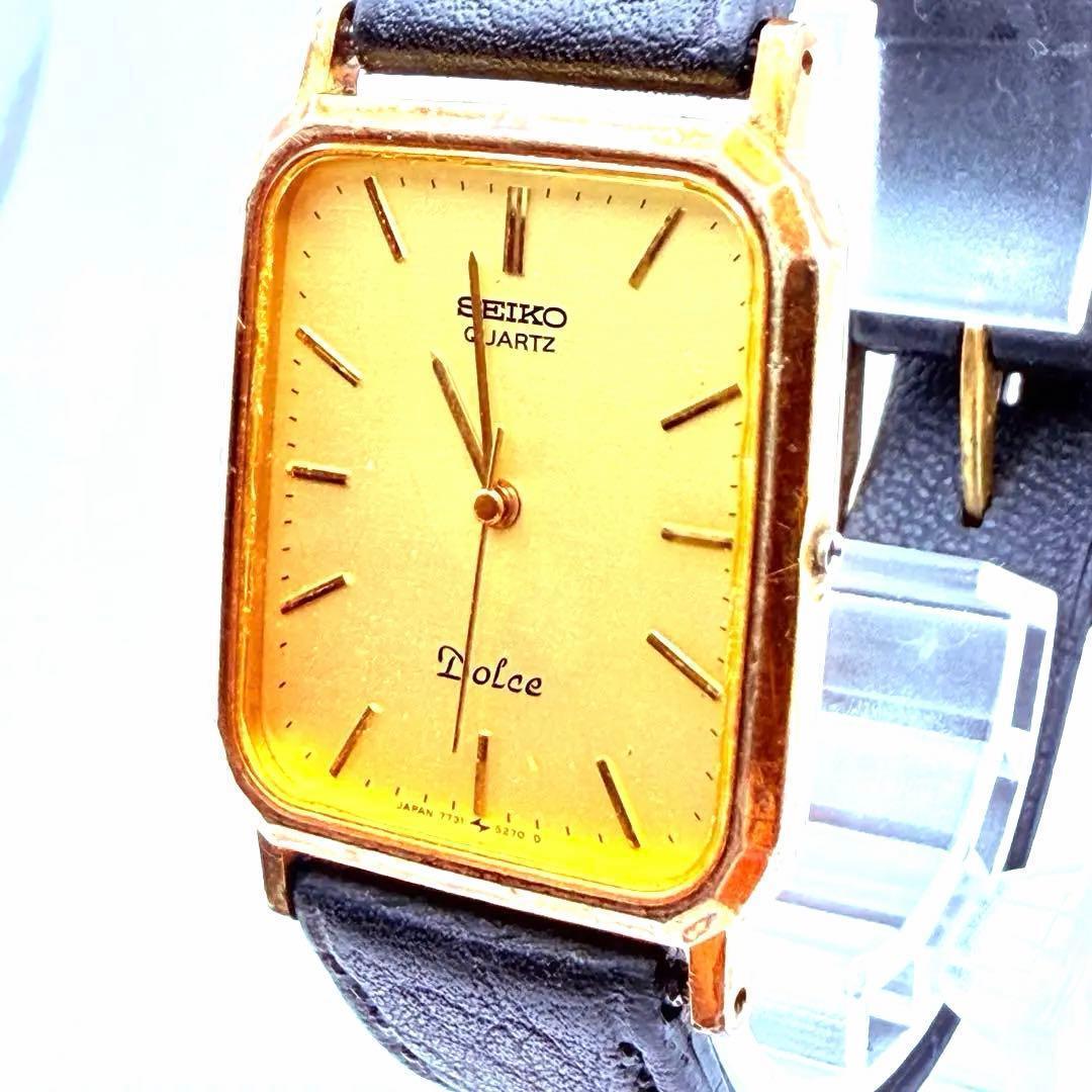 Fudo SEIKO Dolce Quartz Watch Square Vintage