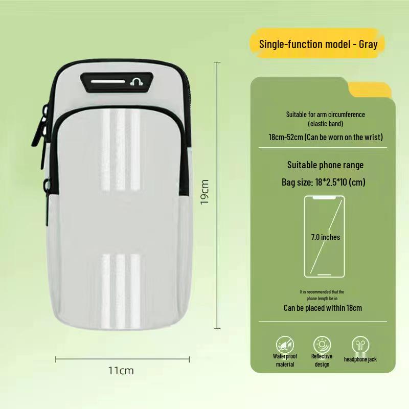 Water-Repellent Men's & Women's Running Armband: Lightweight Phone Sleeve for Fitness