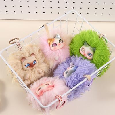 Pendentif peluche chaton griffonné boîte surprise dessin animé fille mignonne pendentif peluche sac à dos poupée mignonne boîte surprise poupée