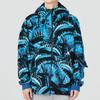 Nike All-Over Print Basketball Drawstring Hooded Jacket Men Outerwear Blue DQ6116-407