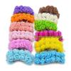 144pcs 2.5cm Foam Rose Flowers with Gauze, Iron Wire for Wreath Decoration.