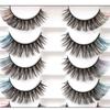 Bright Colors Simulation Eye Eyelashes 8 Pairs 3D Curled False Eyelashes Colored Eyelashes  Parties