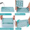1-5PCS Ice Mold with Lid Diamond Design Easy Release 3D Round Ice Ball Maker Plastic Freezer Tray for Whiskey Cocktails Reusable