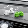 Cute Animal Kiss Car Dashboard Decorations, Funny Kiss Frog Figurines Ornaments for Car Windows Dash, Car Interior Accessories