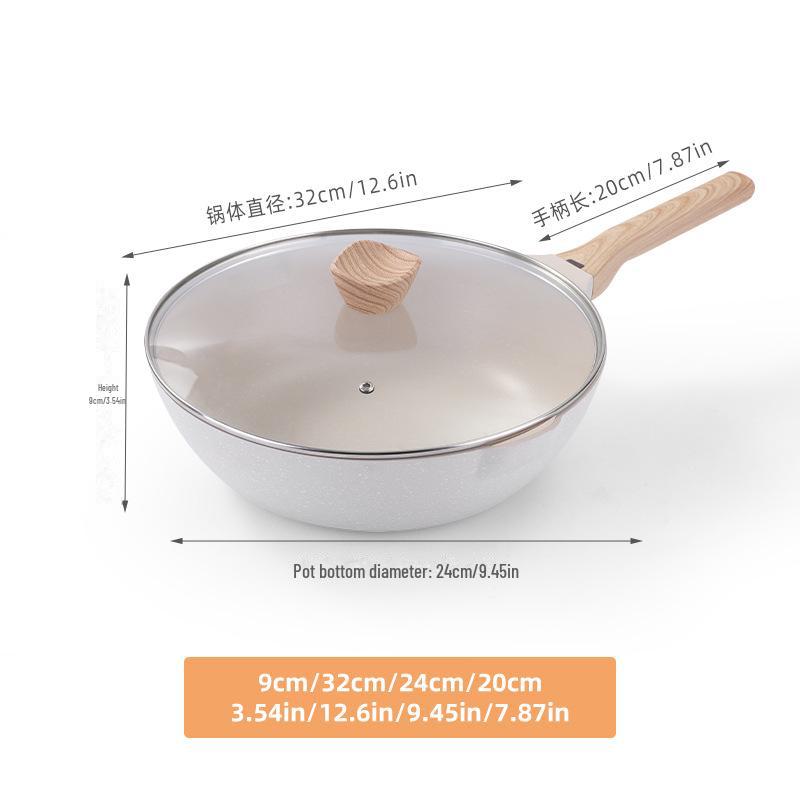 Antihaftbeschichtete Universal-Gasbratpfanne - Europäischer Stil, einfaches Haushaltsdesign