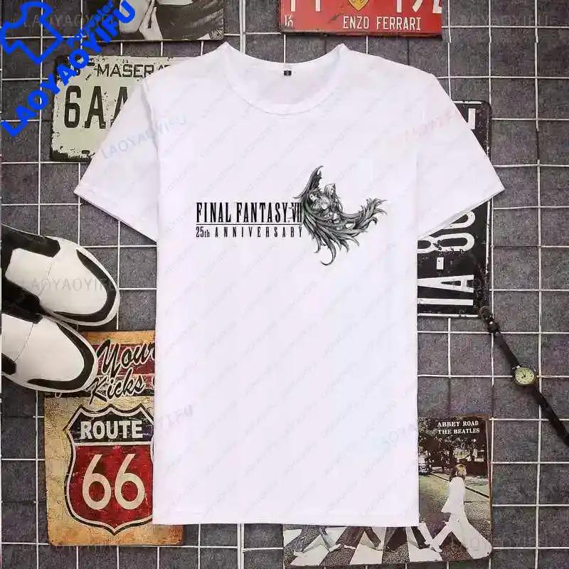 Cloud Strife Final Fantasy T Shirt Black Cloud Vii Ff7 Video Game Tops New Game Shirts Short Sleeve Unisex Graphic T Shirts