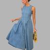 Warm Season Fashion Latest Women's Casual Temperament Elegant Slim Sleeveless French Dress