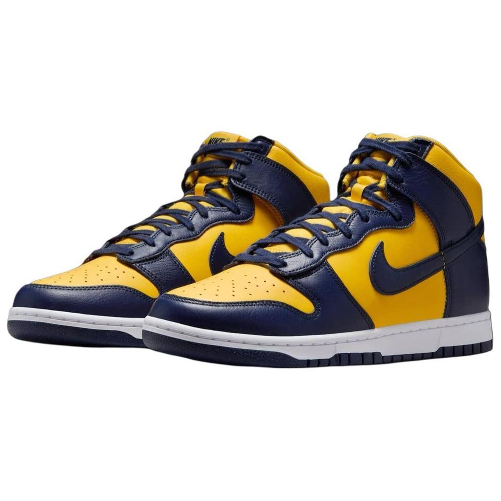 Nike Dunk High Michigan 2025 Unisex Sneakers Blue Varsity-Maize Midnight-Navy HF3143-700