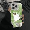 Green-haired Girl Code Geass Frosted Case for iPhone 17 Air 16 E 15 14 Plus 13 12 Mini 11 Pro Max Acrylic Sheet Silicone Cover