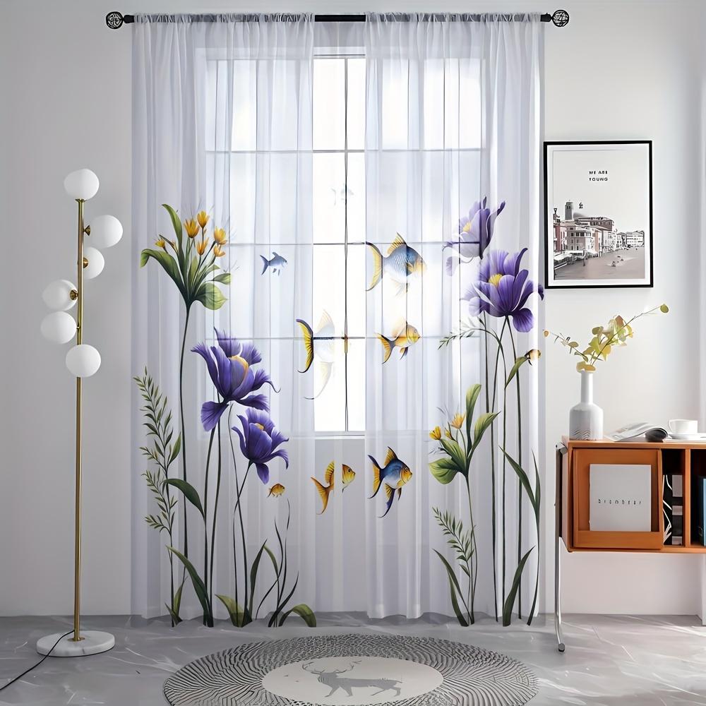 Glam styl poloprůsvitný závěs 2 panely kapsa na tyč zavěšení keprová vazba polyesterové závěsy do ložnice kuchyně k oknu na podlahu