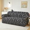 1pc Printed Skirt Sofa Cover, Elastic, Anti-slip. Simple, Modern, All-season, Dust & Cat-proof. Retractable, Washable, Durable.