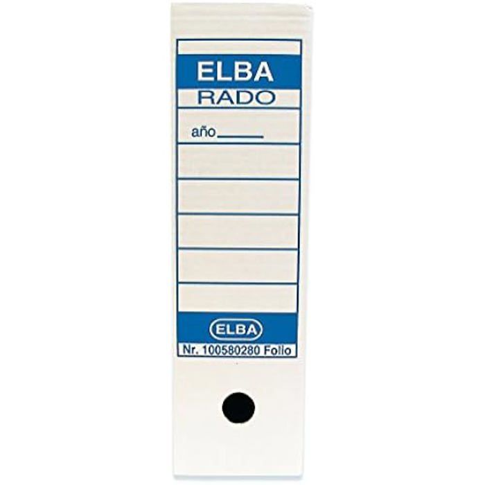 Archivní krabice - ELBA - 100580280 - 50 kusů - Vlnitá lepenka - Béžová barva