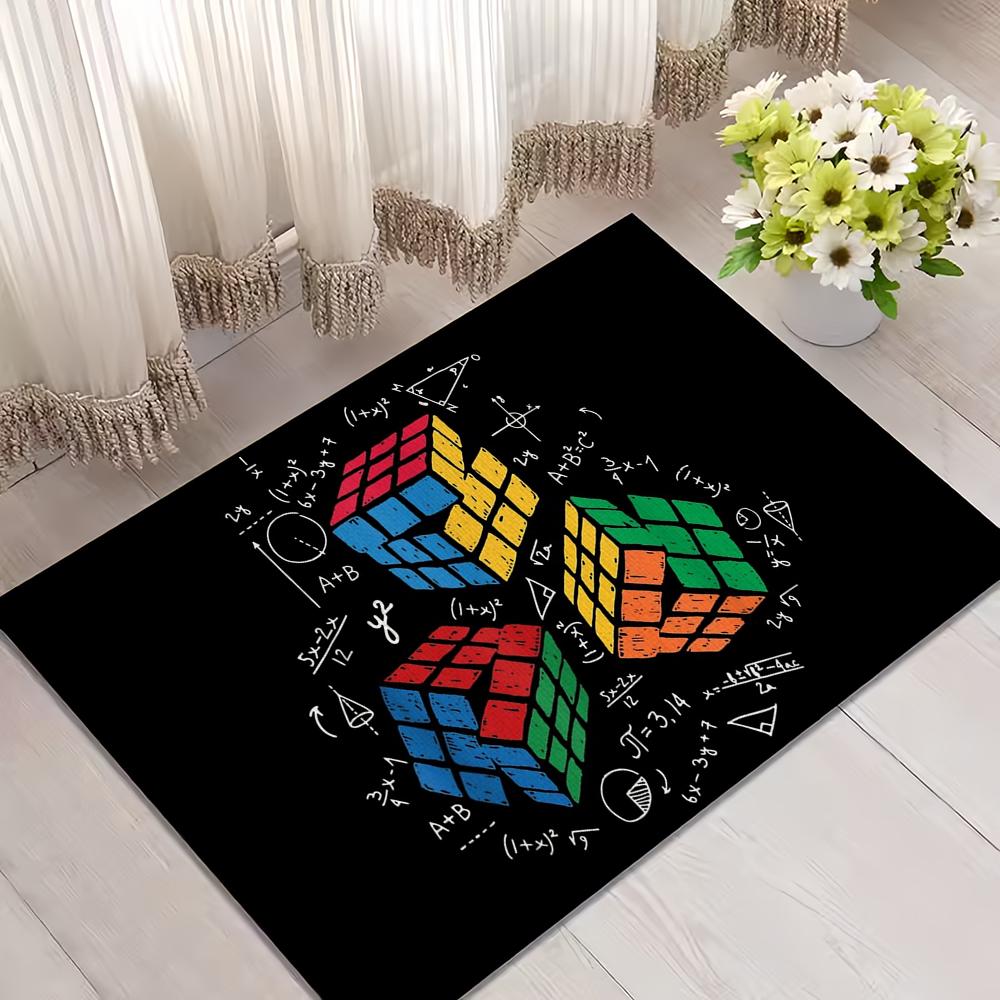 

Электронные упражнения Дверной интеллектуальный коврик Для Р-Рубикс Гостиная Прикроватный Ц-Куб Украшение Кровать Пол Ванная Комната Прихожая Ковер Большой Ковер SJR40x60CM