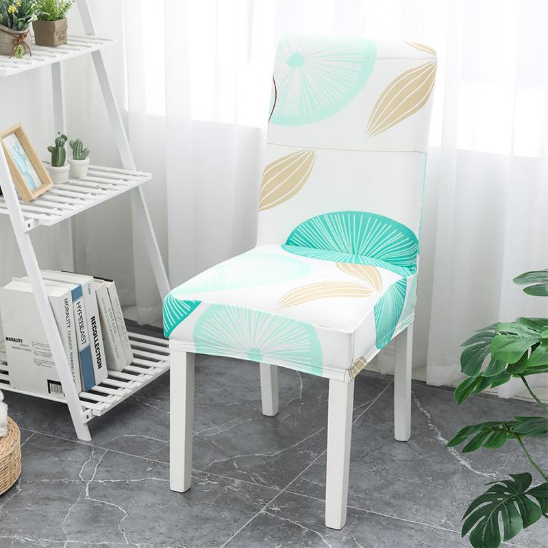 Чехол на обеденный стул, эластичный чехол на стул из спандекса, эластичные чехлы на стулья для свадьбы, отеля, банкета, столовой 1PC