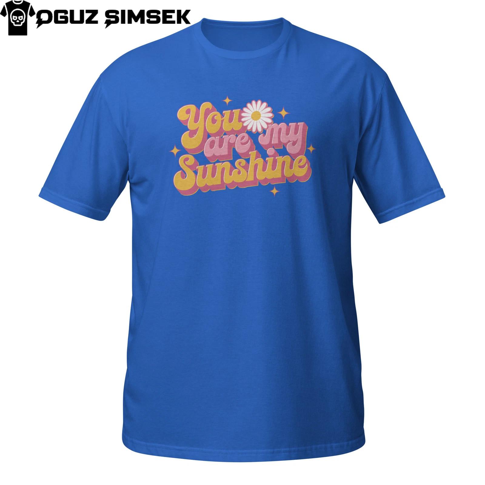 You Are My Sunshine Retro T-Shirt Mens Womens Tees Top | Cute Groovy Daisy Vintage Style Graphic Tee 2XL
