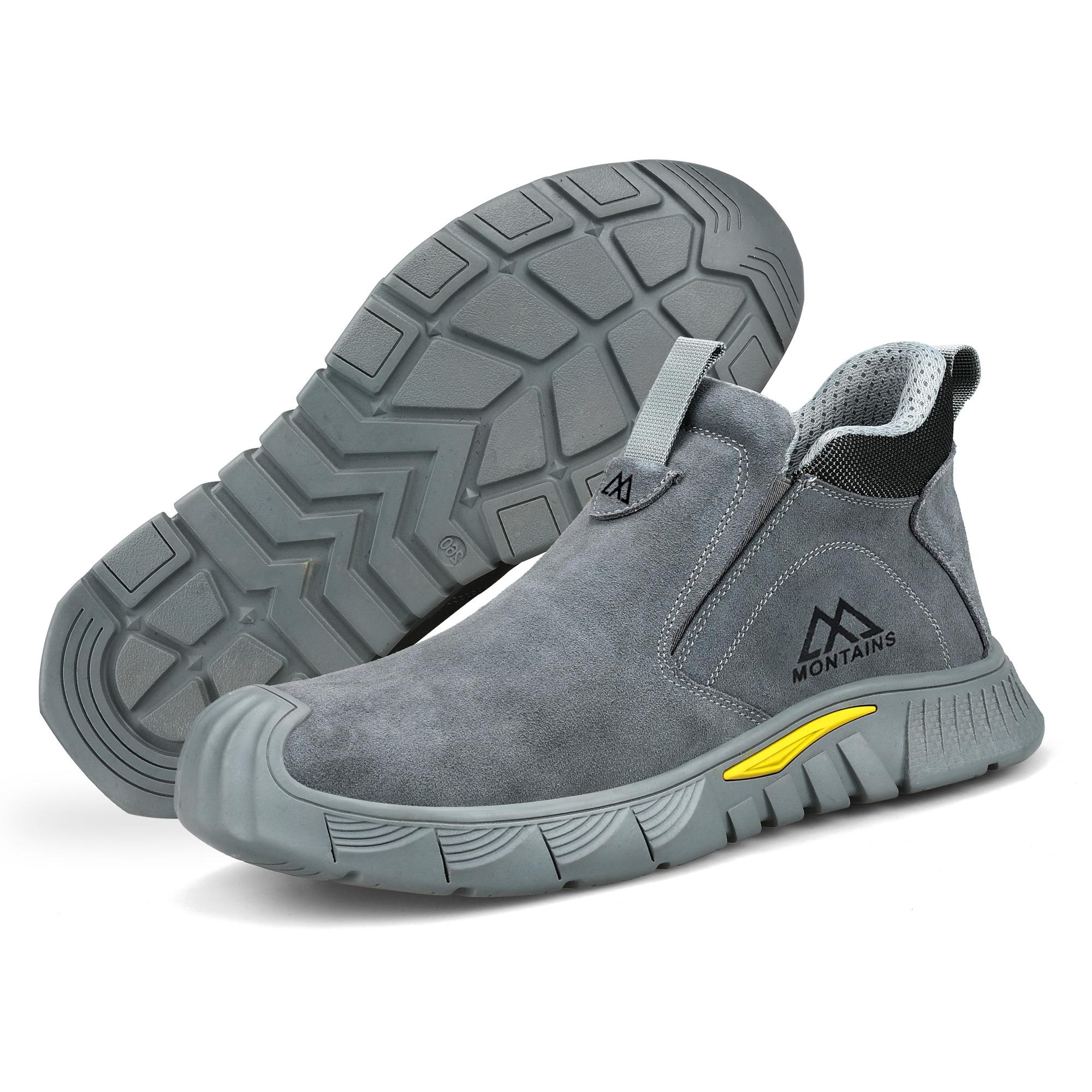 

Welding Work Boots for Men Indestructible Steel Toe Slip Resistant Boots Welder Working Shoes Safety Construction Working Shoes 36