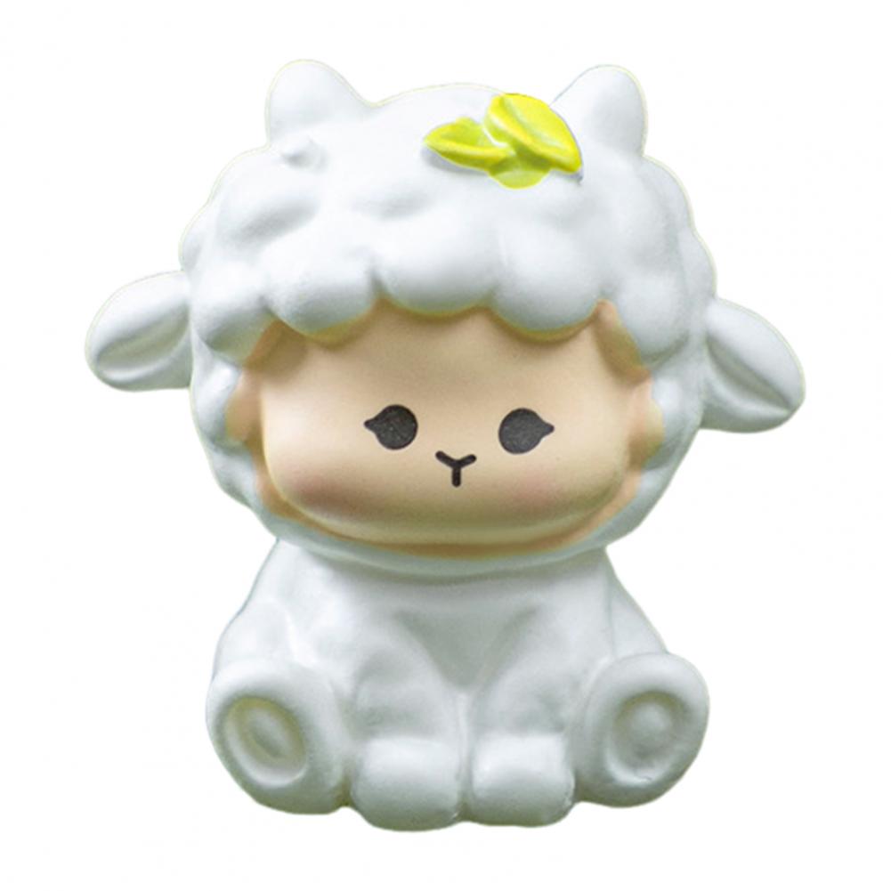 Resin Ornament Diy Mini World Decoration Mini Sheep Figurine Resin Miniature Ornament for Fairy Garden Diy Craft for Micro