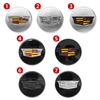 3D For Cadillac Escalade Deville CTS CT5 XT5 XTS XLR BLS SLS STS ATS 67mm 4pcs Car Wheel Center Hub Caps Cover Emblem Accessorie