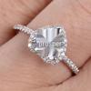 European & American Fashion Zircon Heart Ring - Valentine's Day Couple Gift