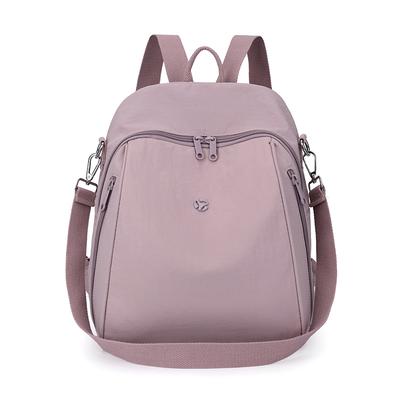 Einfarbiger Damenrucksack Große Kapazität Reiserucksack Leichte Nylontasche