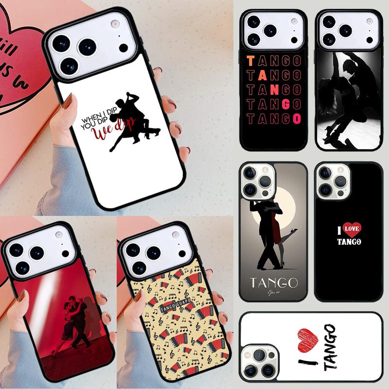 Latin Tango Dancing Dance soft Phone Case For iPhone 17 Air 14 15 13 12 Max Cover For Apple 16e 11 Pro Max Plus Coque