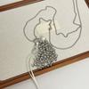 Chic Metal Necklace Titanium Steel Beads Pedant Necklace Beaded Grape Necklace  Clothes Decor