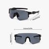 Outdoor Sports Sunglasses with Rimless PC Frame and Lens, Bright Sun Glasses for Fishing Driving and Cycling Use