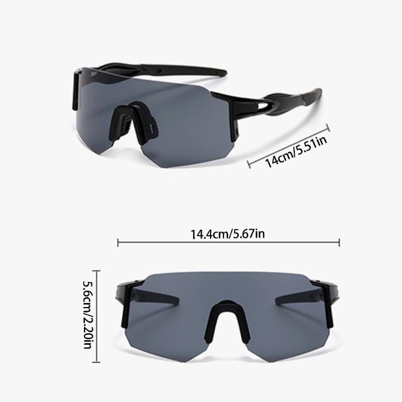 Outdoor Sports Sunglasses with Rimless PC Frame and Lens, Bright Sun Glasses for Fishing Driving and Cycling Use