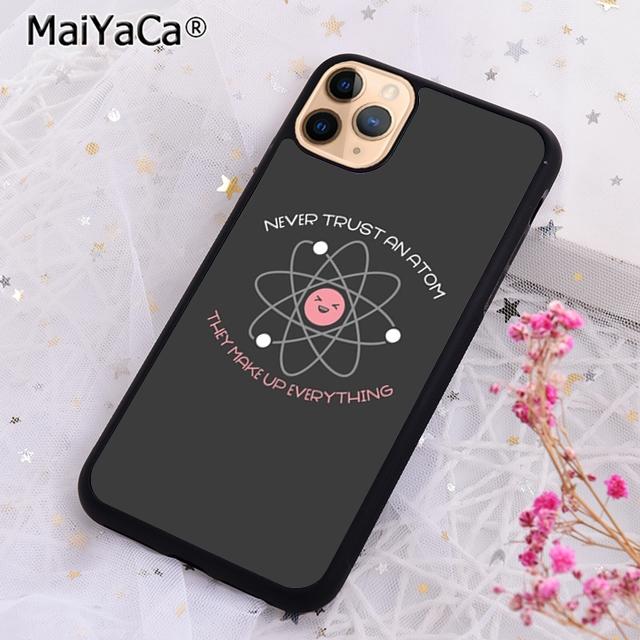

MaiYaCa Atom Science Chemistry Phone Case Cover For iPhone 17 Air 16 15 plus 11 12 13 14 pro max coque iPhone 11pro max