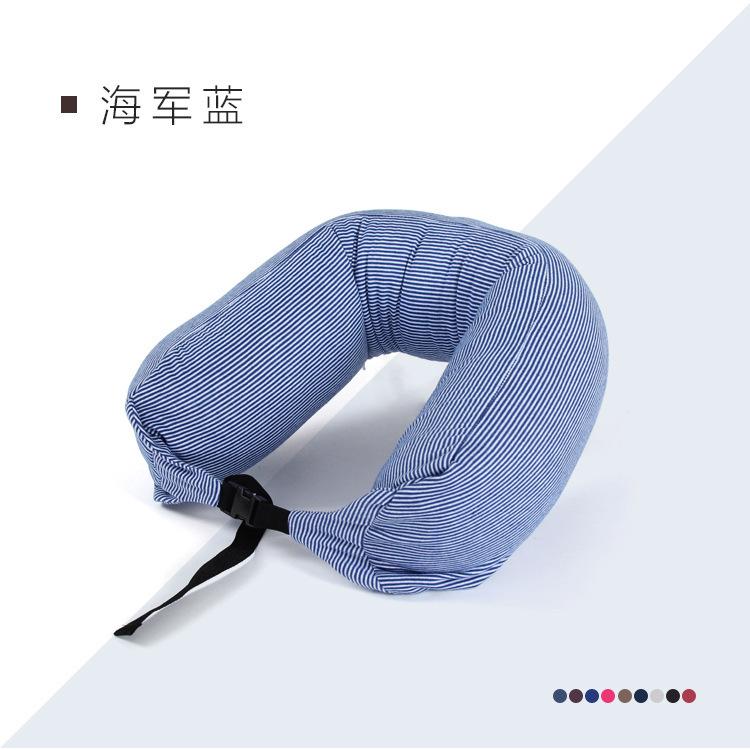 U-shaped pillow Liangpin U-shaped neck pillow Striped particle pillow Car neck pillow