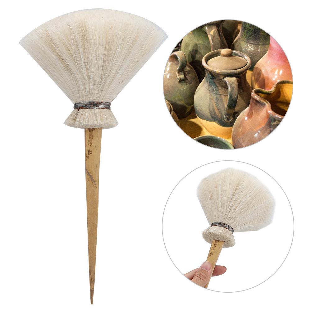 Pottery Art Cleaning Brush Clay Ceramic Water Replenishing Brushing Modeling Tool (Medium)