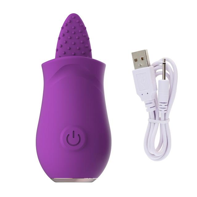 Soft Tongue Licking Vibrator G Spot Clitoral Stimulator Mini Clit Sex Toys for Women Rechargeable Nipple Female Masturbator