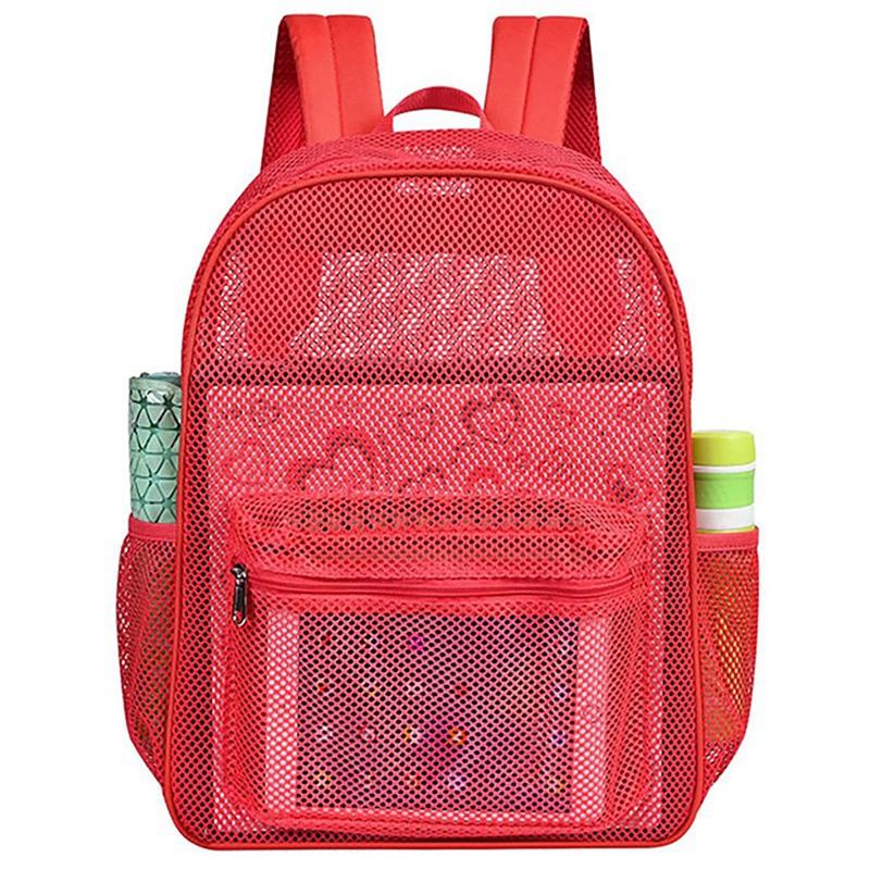 Beach Mesh Transparent Backpack Swim Bag